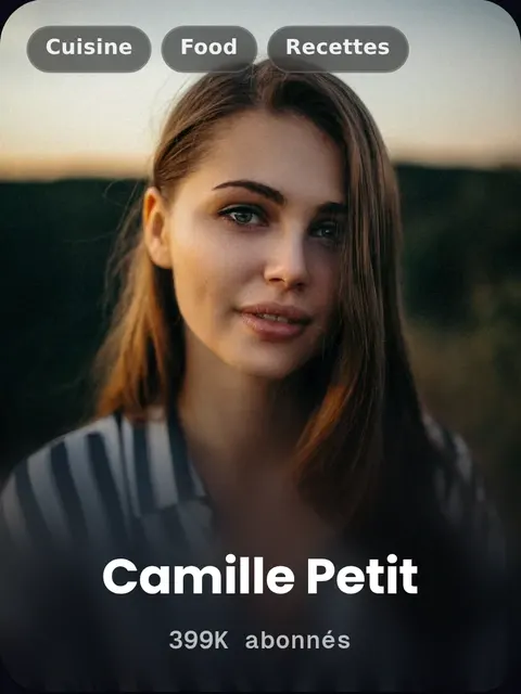 Carte créateur de Camille Petit dans un kit média Reachy.